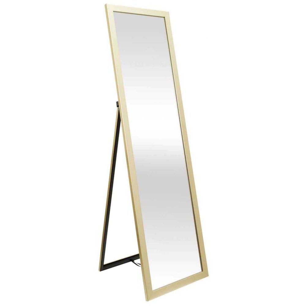 Miroir sur pied essentiel 35 x 3 x 124 cm doré