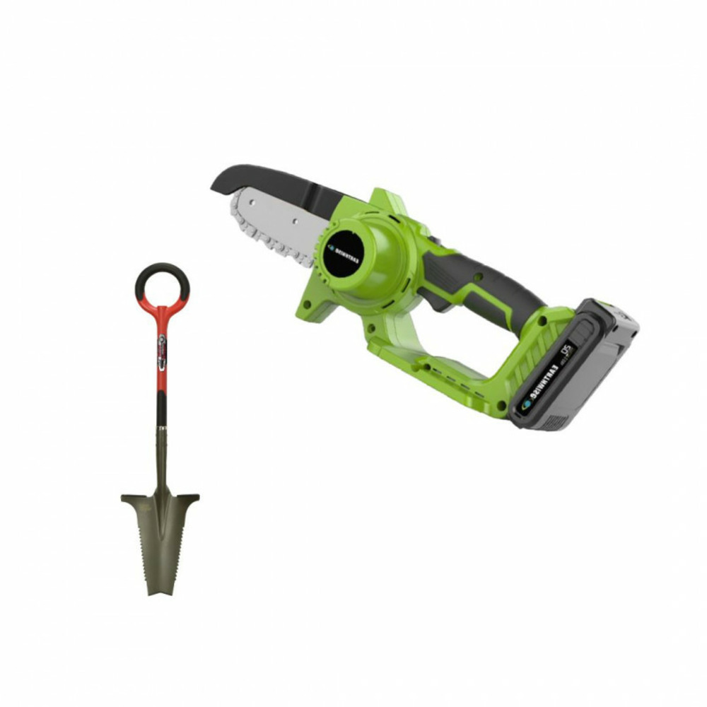 Pack tronçonneuse électrique + rootslayer-noir-outils multifonctions jardin