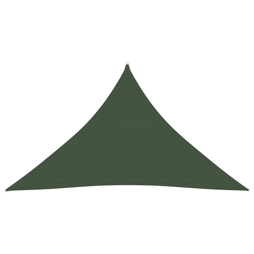 Voile toile d'ombrage parasol 160 g/m² vert foncé 2,5 x 2,5 x 3,5 m pehd
