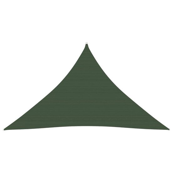 Voile toile d'ombrage parasol 160 g/m² vert foncé 2,5 x 2,5 x 3,5 m pehd