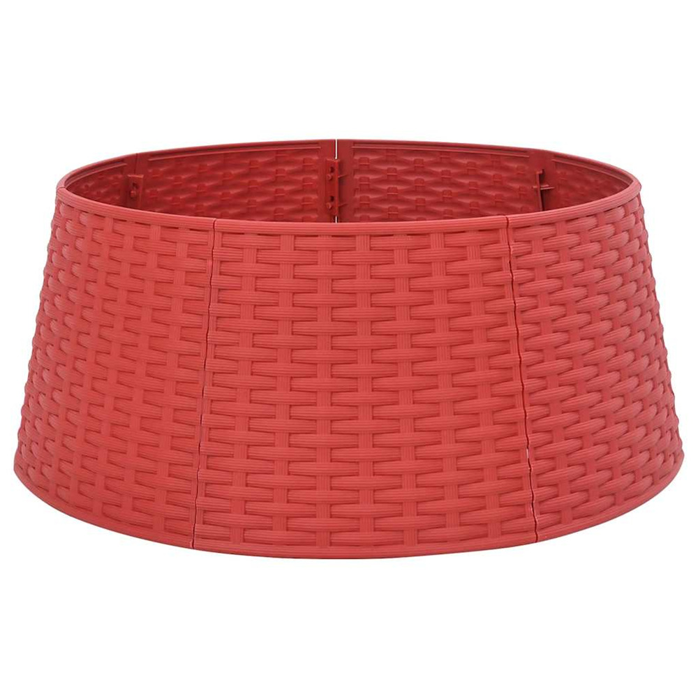 Jupe de sapin de noël rouge ø56x23 cm plastique