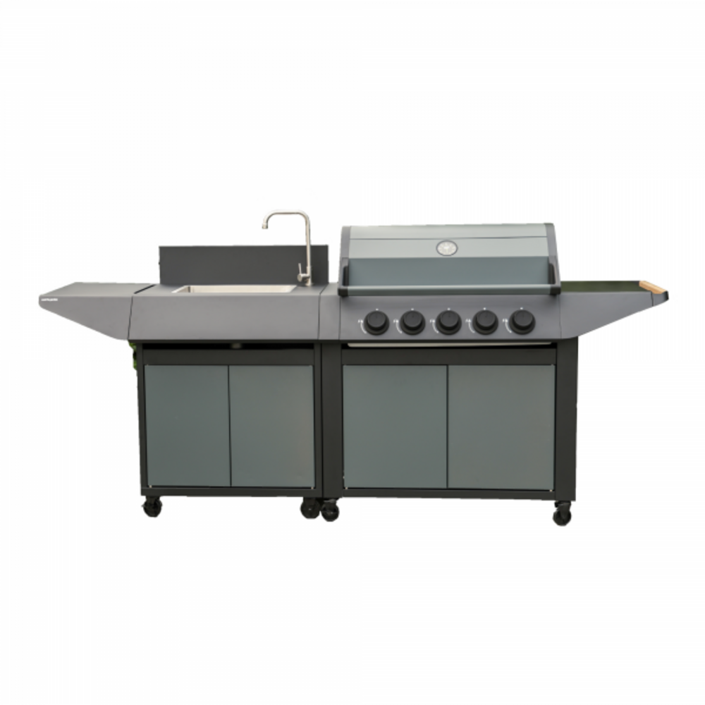 Barbecue gaz burn 80 premium + évier