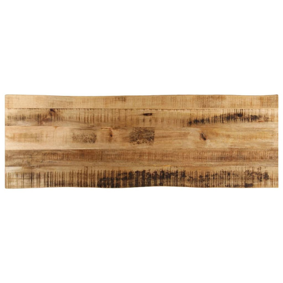 Dessus de table bord vivant 120x40x2,5 cm bois de manguier brut
