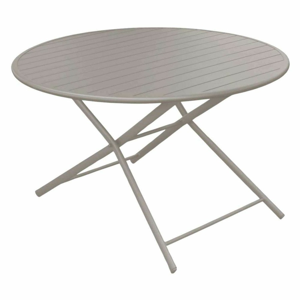Table de jardin ronde en aluminium 4 personnes globe