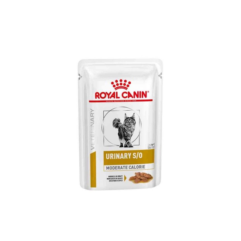 Patée chat veterinary cat urinary s/o moderate calorie - royal canin 12*85 g