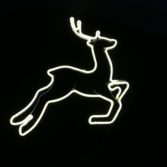 Lampe neon rennes de noel 36 cm