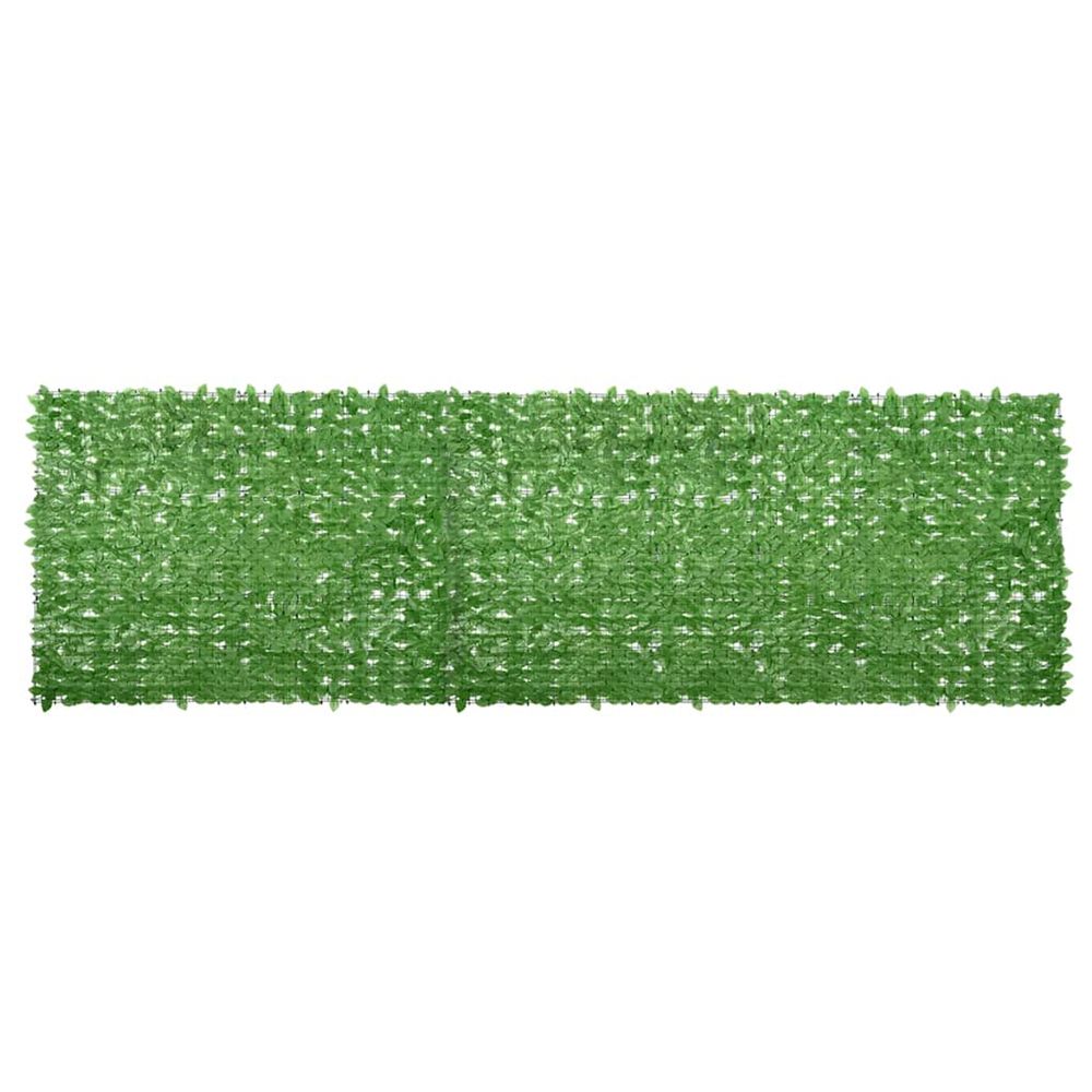Écran de balcon avec feuilles vert 600x150 cm