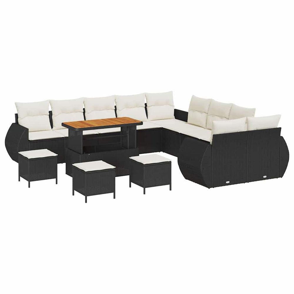 Ensemble de canapé de jardin 14 pc 14-nombre de places