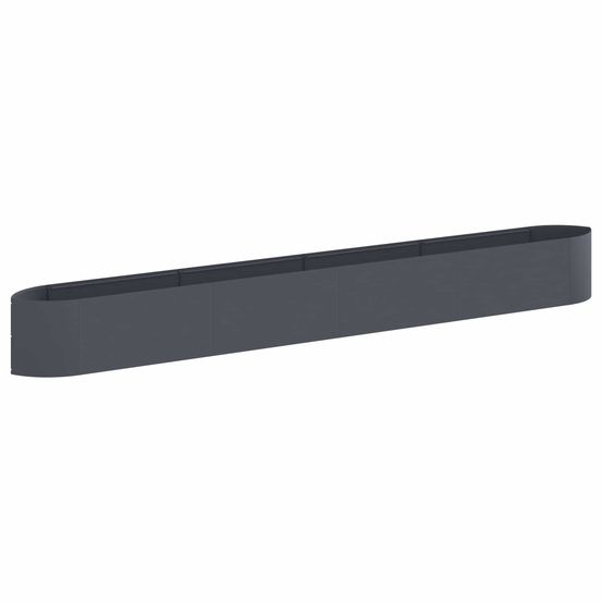 Jardin surélevé anthracite 380 x 40 x 40 cm acier
