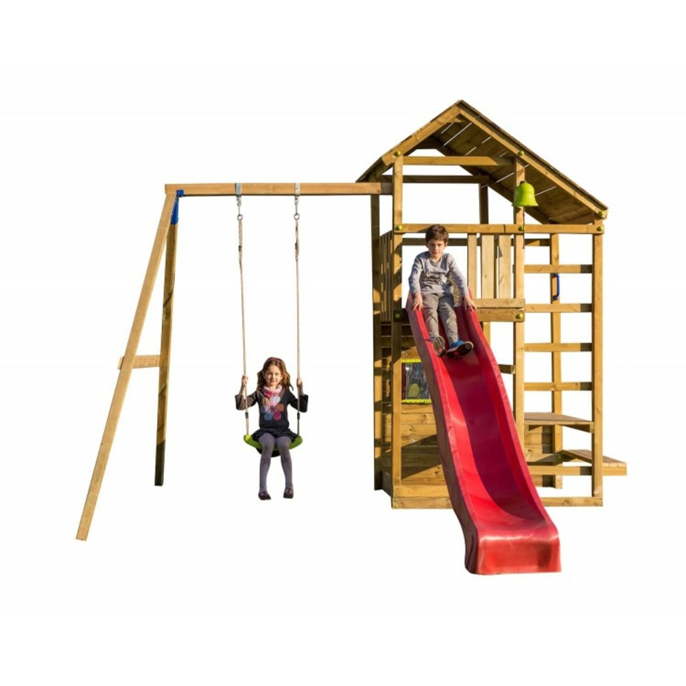 Aire de jeux masgames teide xl avec balançoire balançoire individuelle