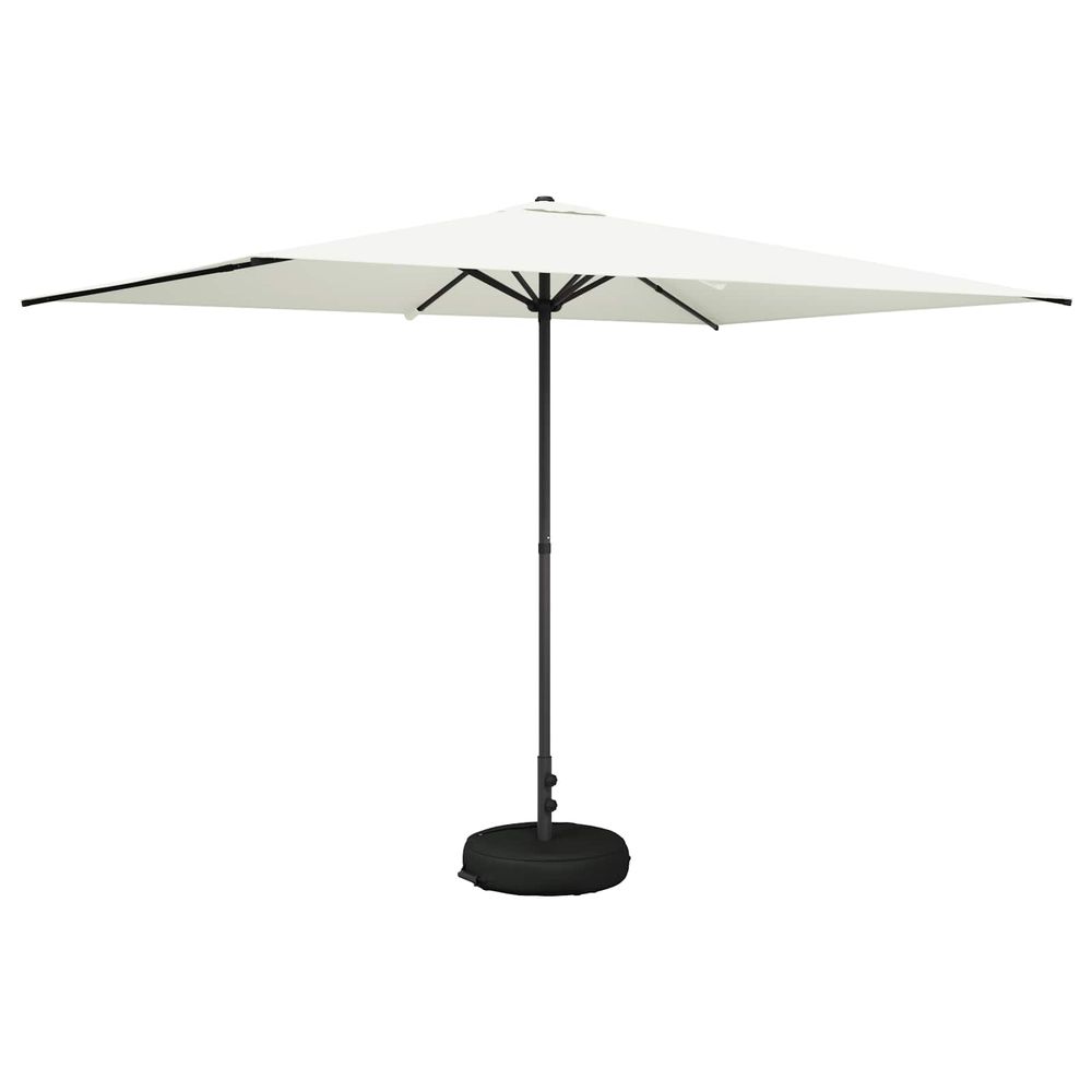 Parasol de jardin avec base 200 x 300 cm polyester