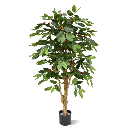 Caféier arabica plante artificielle deluxe 150 cm n