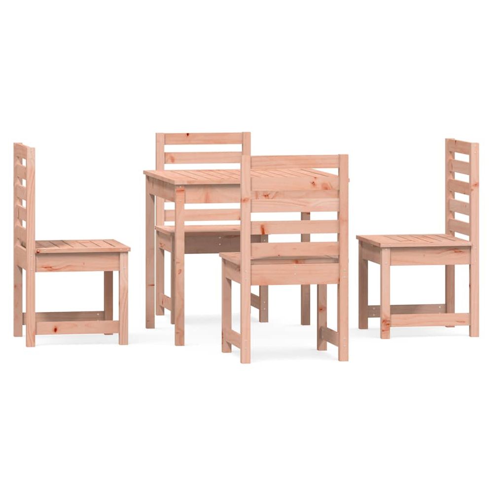 Ensemble à manger de jardin 5 pcs bois massif douglas