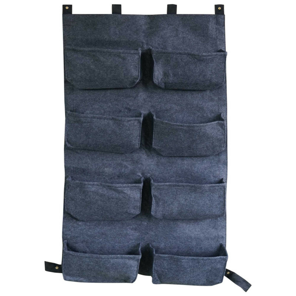 Mur végétal 8 sacs gris anthracite en feutre géotextile - bag 4 plant 60 x 10 x 100 cm