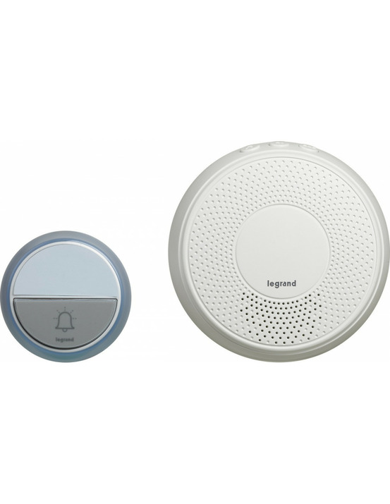 Kit carrilon et sonnette sans fil blanc - legrand