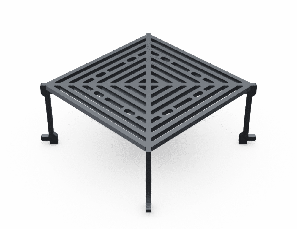 Grille braséro cevenol 103cm - carré