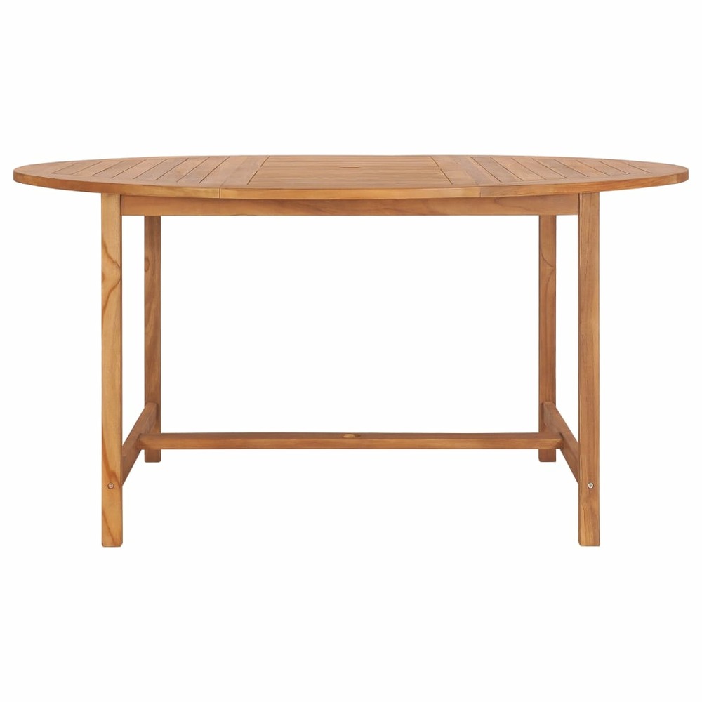 Table de jardin 150x76 cm bois de teck solide