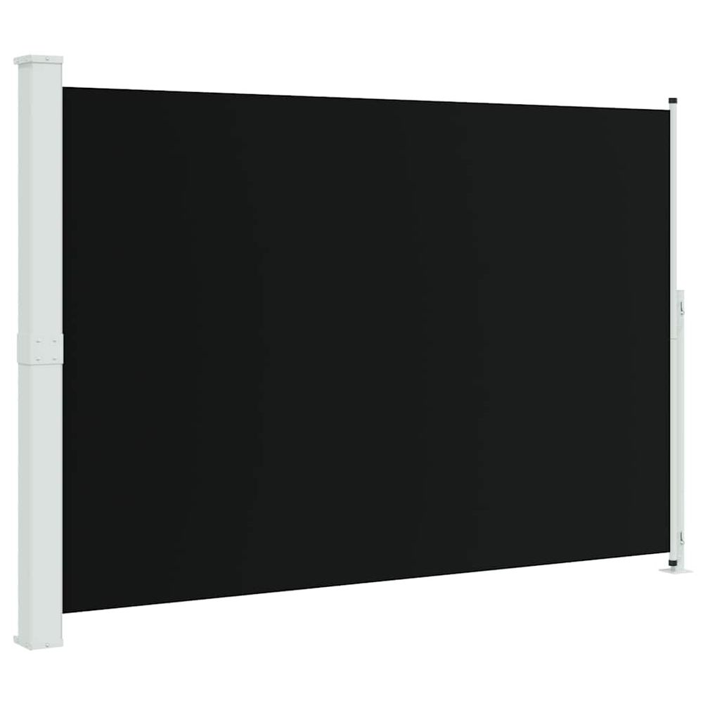 Auvent latéral rétractable de patio 200x314 cm noir