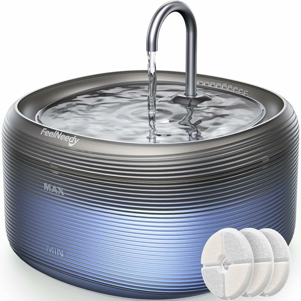 Fontaine à eau pour chat de 3,2l noir