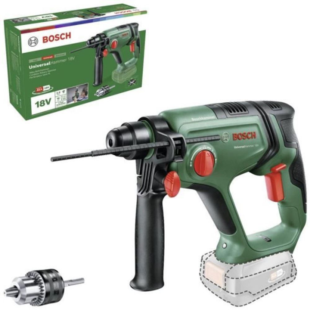 Perforateur universalhammer 18v (seul) + sre adapterbohrfutter