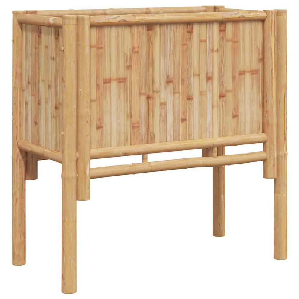 Lit surélevé marron 70 x 35 x 70 cm bambou