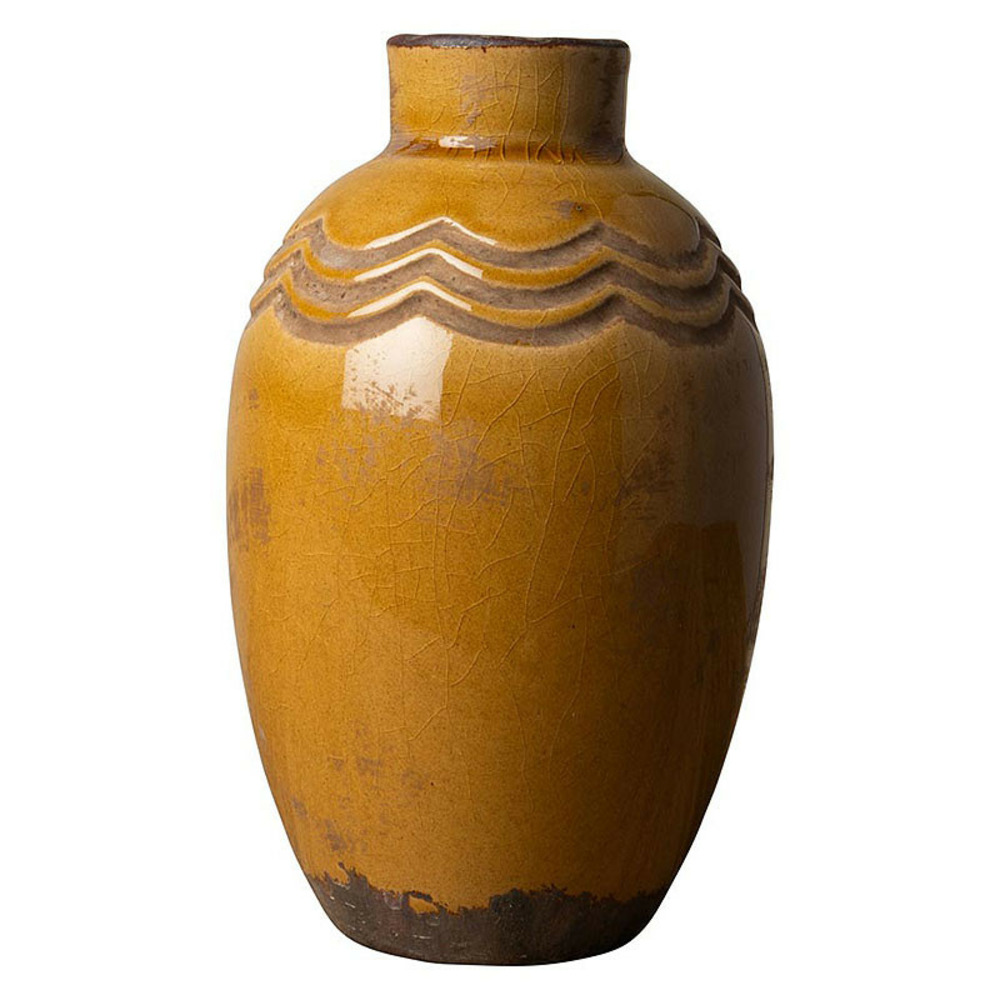 Vase moutarde grâce 15x9cm