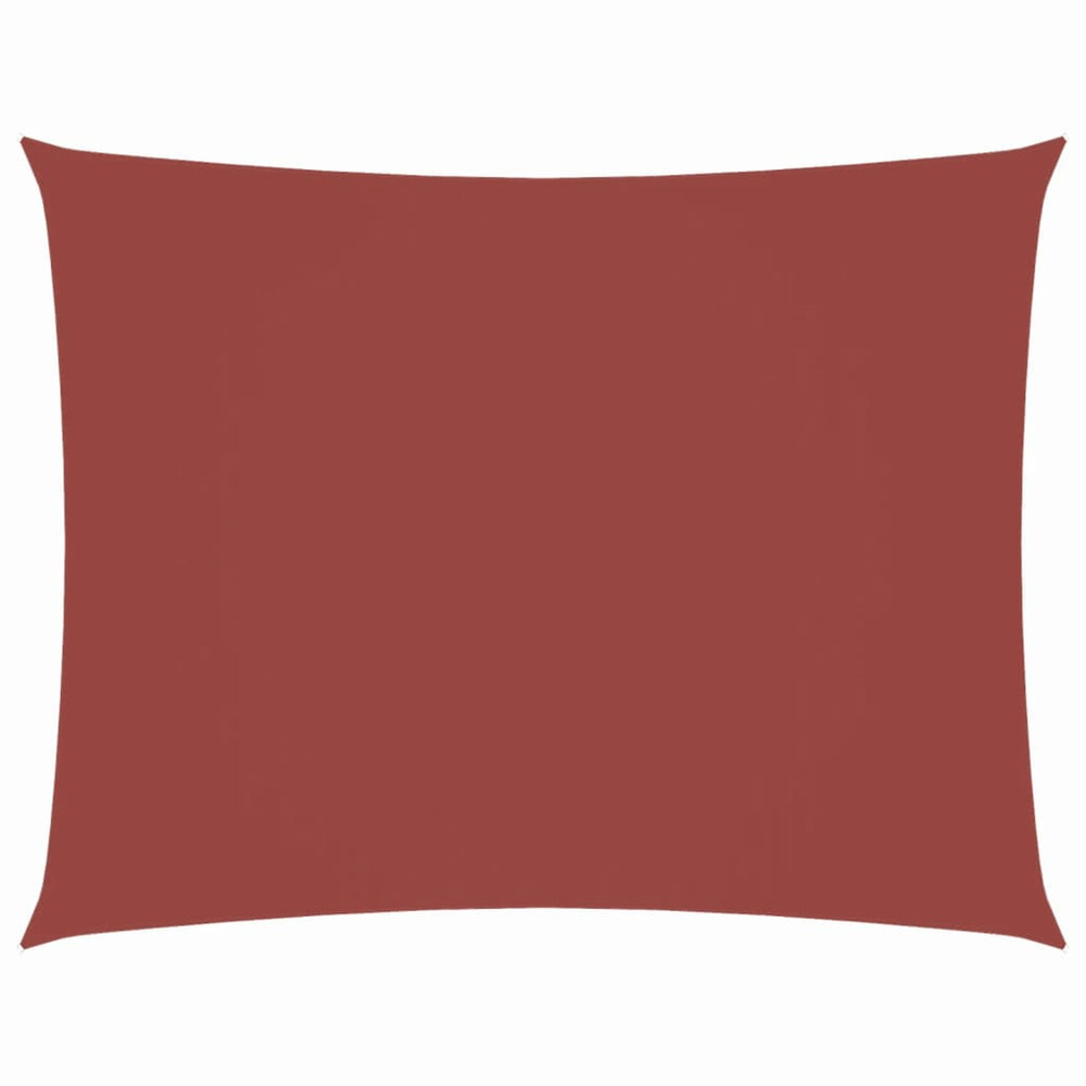 Voile de parasol tissu oxford rectangulaire 2x3,5 m terre cuite