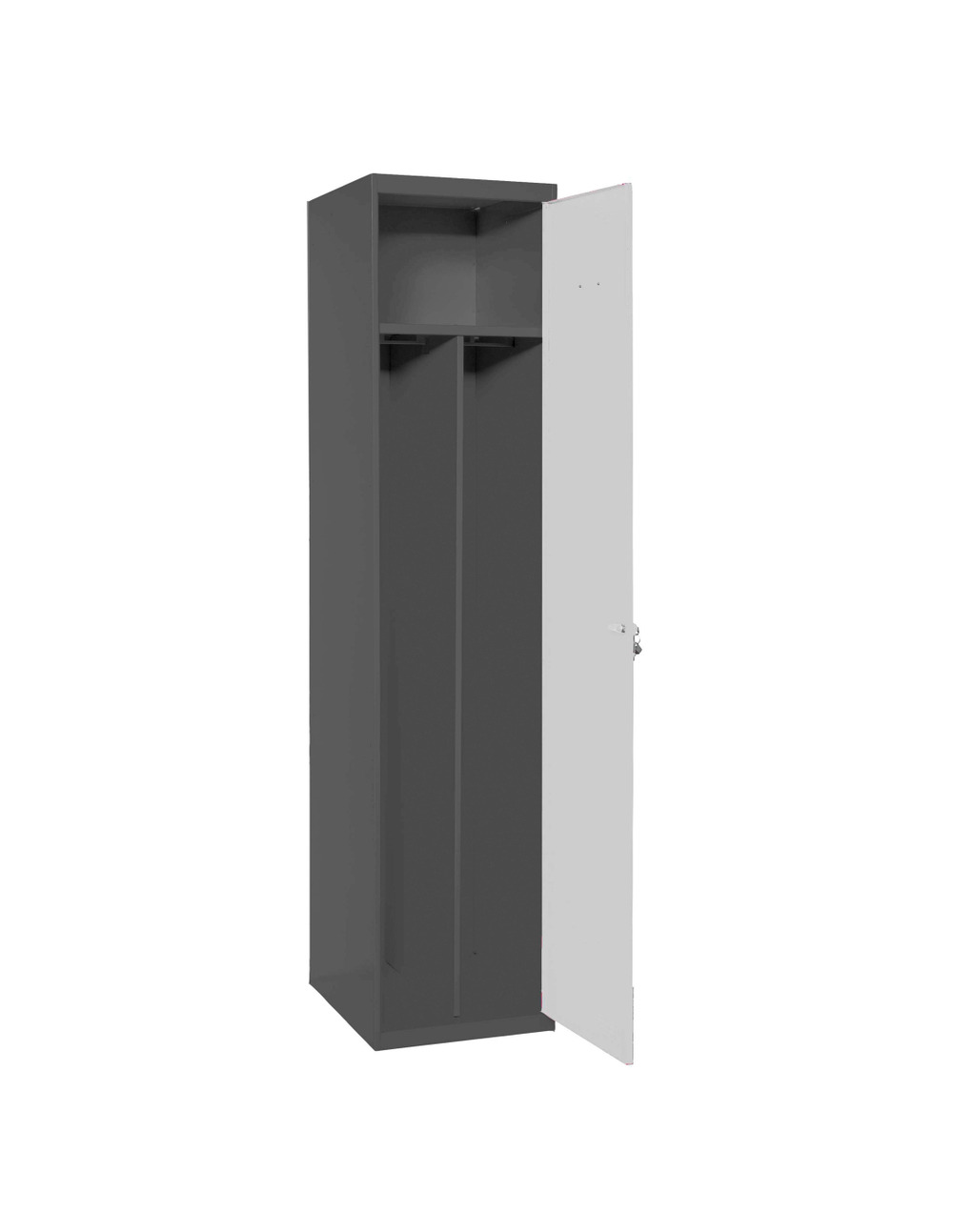 Casier-armoire simonlocker prof.dism.single-div 1/1 400 ini an/gr antracite/gris 1800x400x500 - simonrack