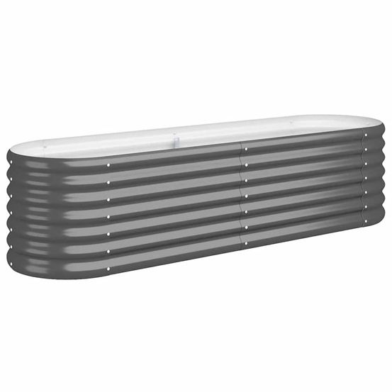Lit surélevé de jardin acier galvanisé anthracite