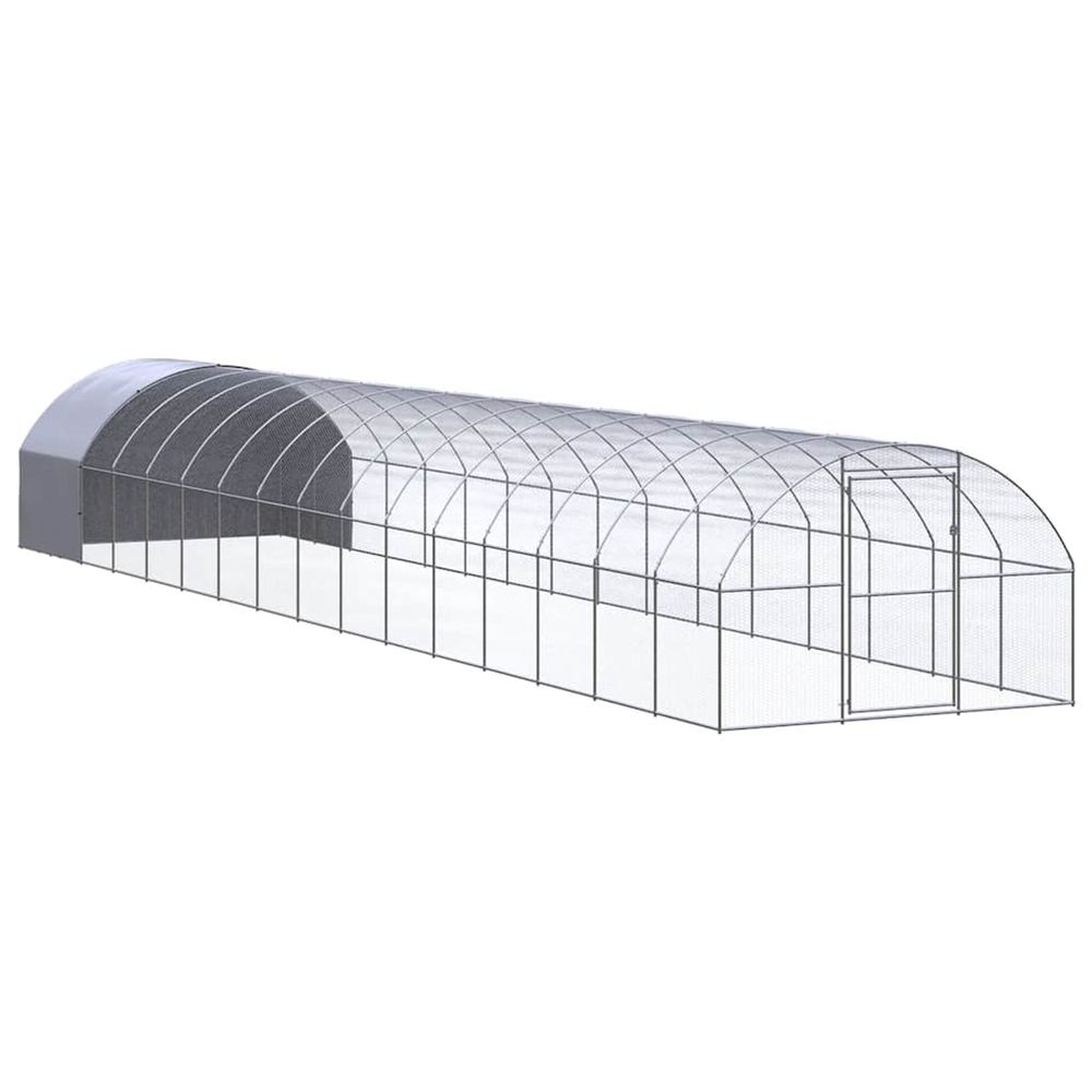 Poulailler d'extérieur 3x16x2 m acier galvanisé