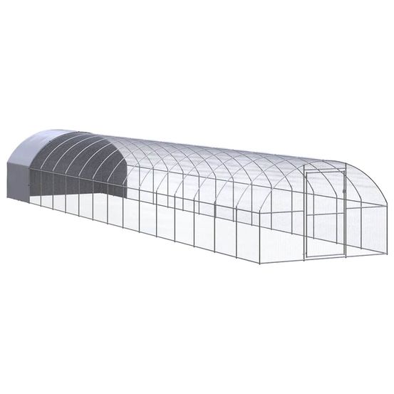Poulailler d'extérieur 3x16x2 m acier galvanisé