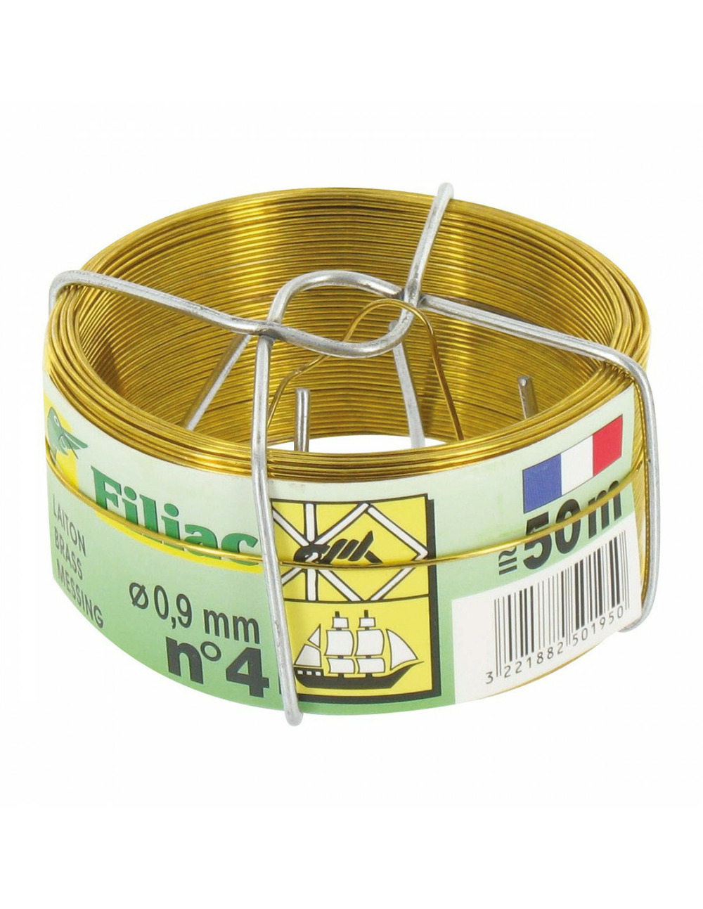 Fil laiton mou 0,9mm - 50m n°4