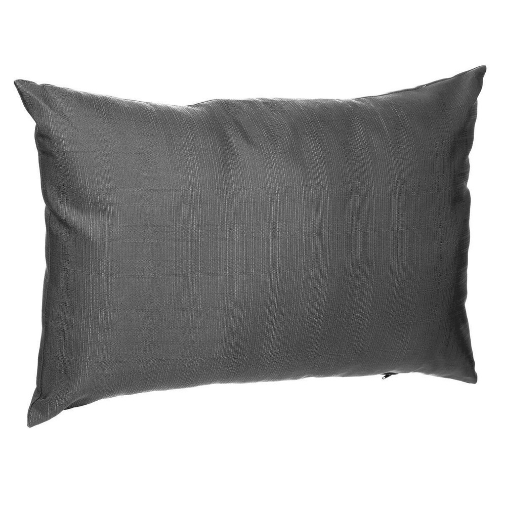 Coussin déco d'extérieur korai ardoise 50x30 cm