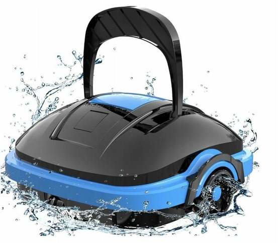 Robot de piscine sans fil wybot osprey 200 nettoyage automatique, filtration fine, batterie, compatible tous revêtements