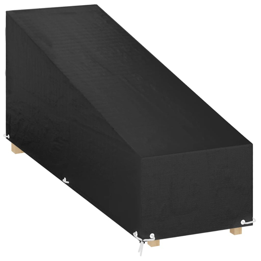 Housse de chaise longue 12 œillets 200x65x35/60 cm polyéthylène bain de soleil