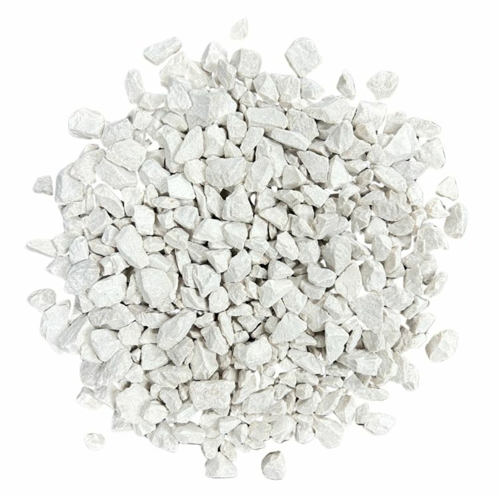 Pack 10m² gravillon calcaire super blanc ø 6/14 mm (20 x sac de 25kg +/- 500kg ) - livraison standard