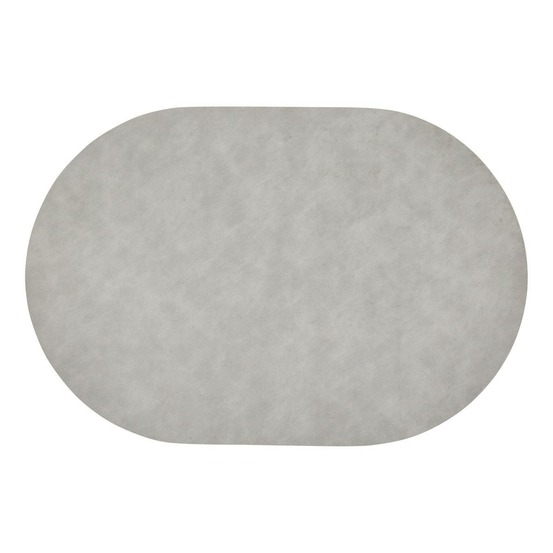 Set de table oval kim 49x33cm gris
