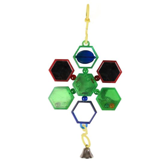Jouet pour perruche multi miroir. Pour oiseaux.