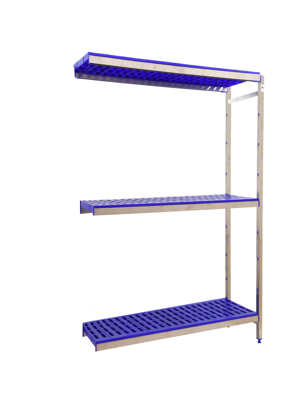 Etagère sans vis simoninox aditiooranl 3pp/1600x1260x400 a.inox/bleu 1600x1260x400 - simonrack
