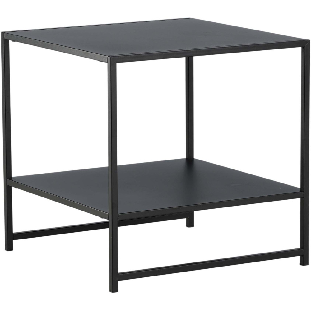 Table d'appoint avec étagère en acier staal