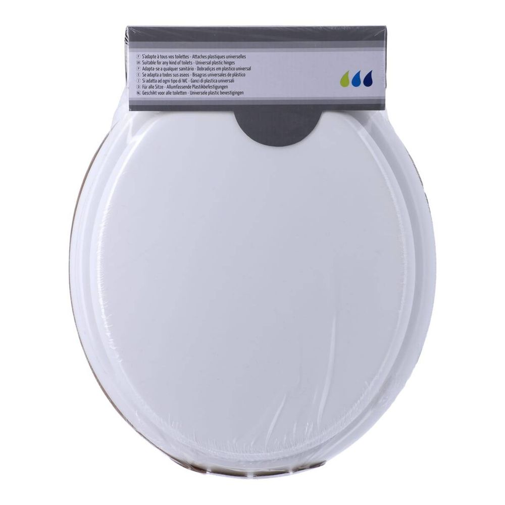 Abattant wc en mdf 17 pouces blanc