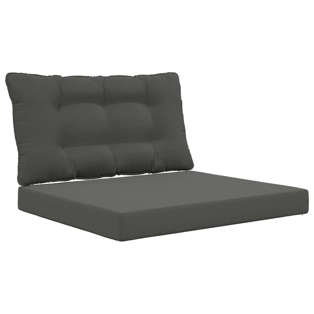 Coussin de canapé d'extérieur polyester anthracite 80 x 68,5 cm