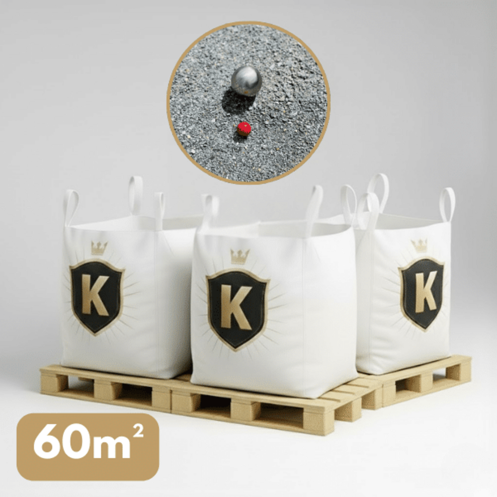 Sable des champions gris 0/8 mm – pack 3 big bag +/- 1,5t – pétanque