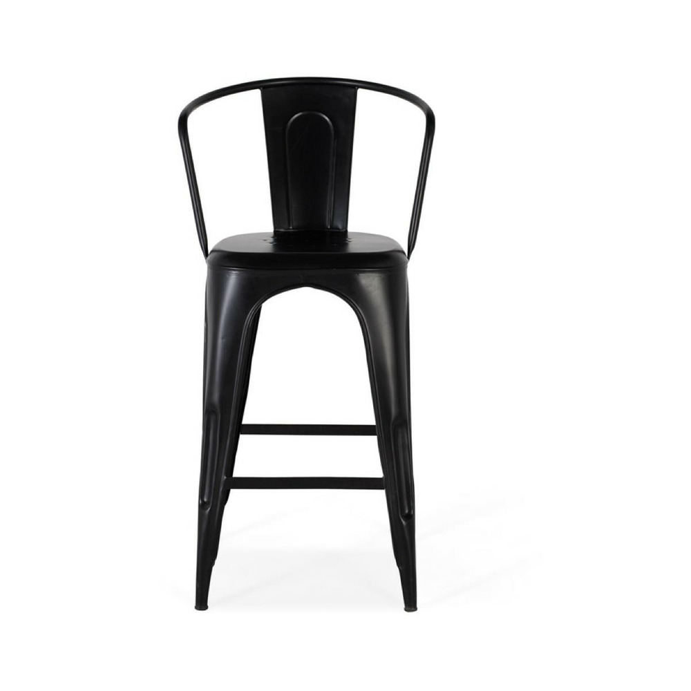 Chaise métal noir - décoration d'autrefois