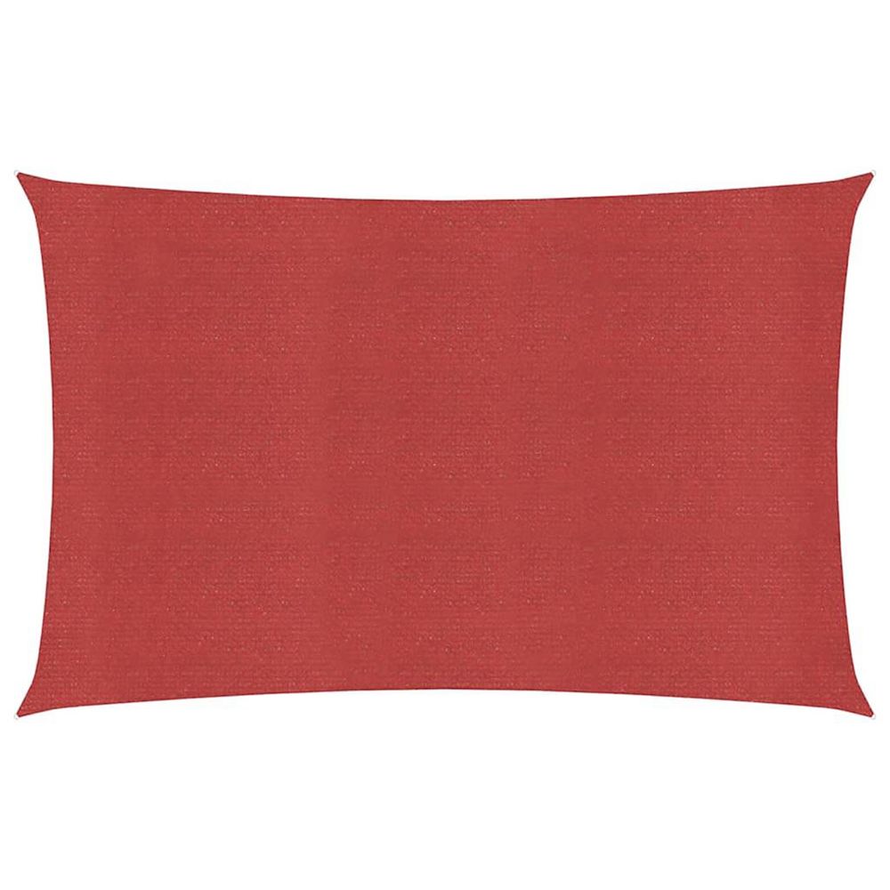 Voile d'ombrage 160 g/m² rouge 2,5x5 m pehd