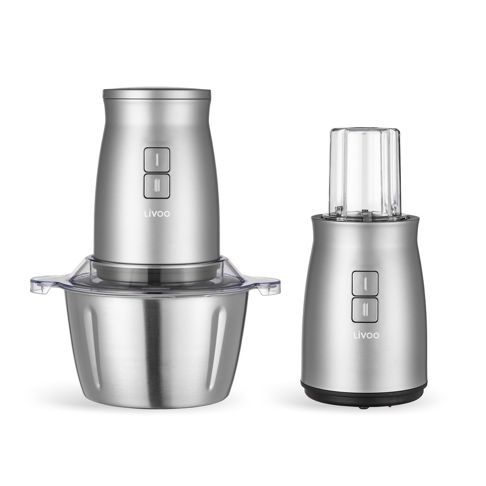 Hachoir multifonction 2l 500w gris/inox - dop237