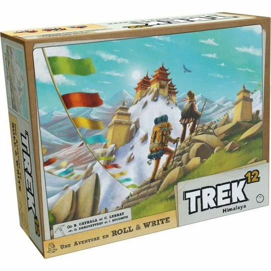 Jeu de société trek 12 - ludi'bois - cartographiez les zones et posez des chemins de corde