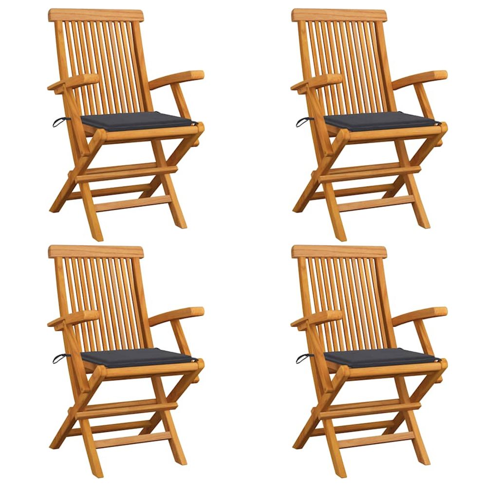 Chaises de jardin avec coussins