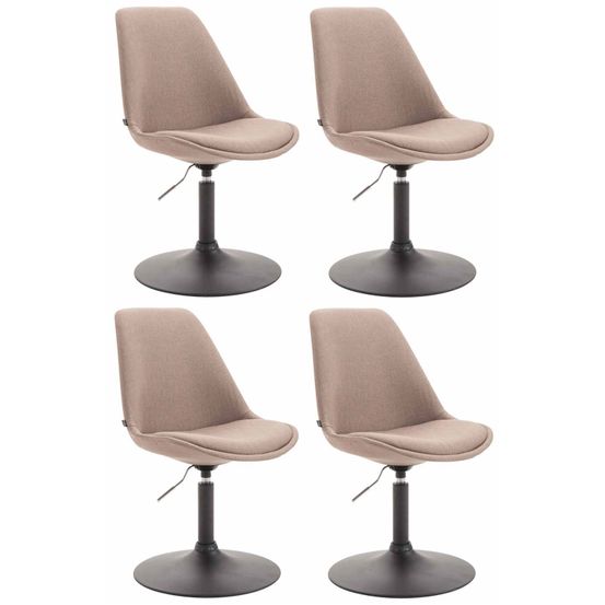 Lot de 4 chaises maverick b en tissu