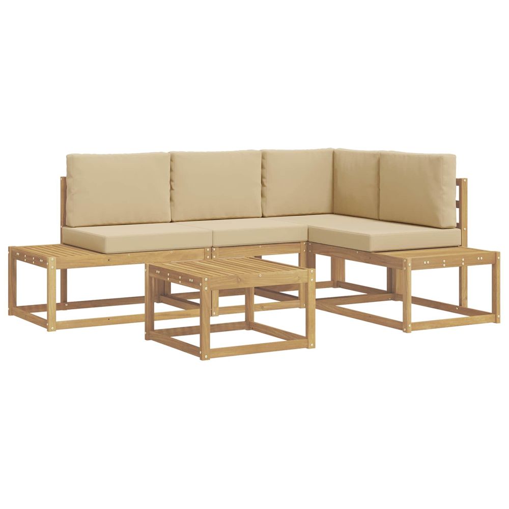 Ensemble de canapés d'extérieur 5 pc 4 place polyester